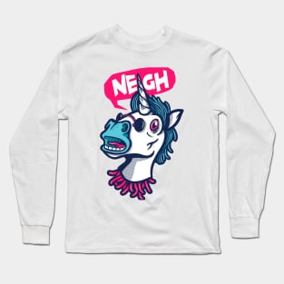 Unicorn Neigh Long Sleeve T-Shirt